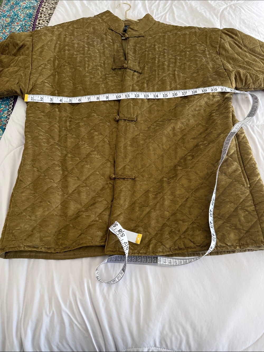 Eileen Fisher Quilted Bomber Jacket in Tan - Picture 6 of 8